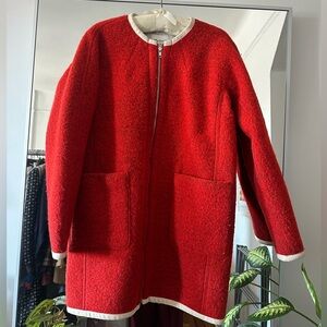 Madewell wool and shearling coat